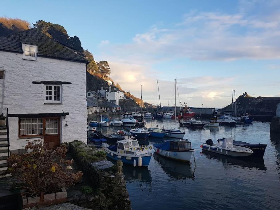 Bijou Coastal Apartment In Polperro With Hot Tub Onsite Parking Downhill Walk To Village Eksteriør billede