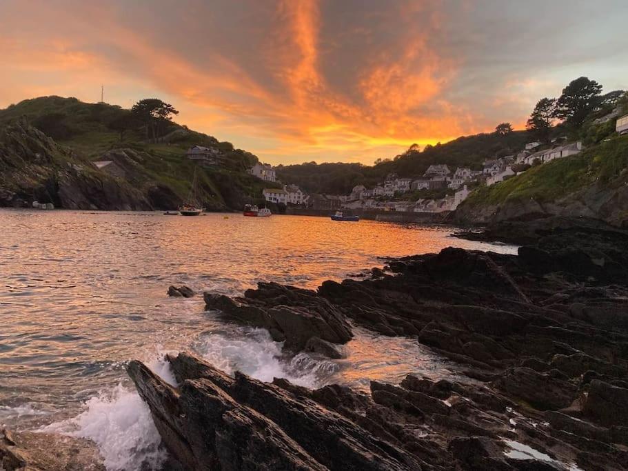 Bijou Coastal Apartment In Polperro With Hot Tub Onsite Parking Downhill Walk To Village Eksteriør billede