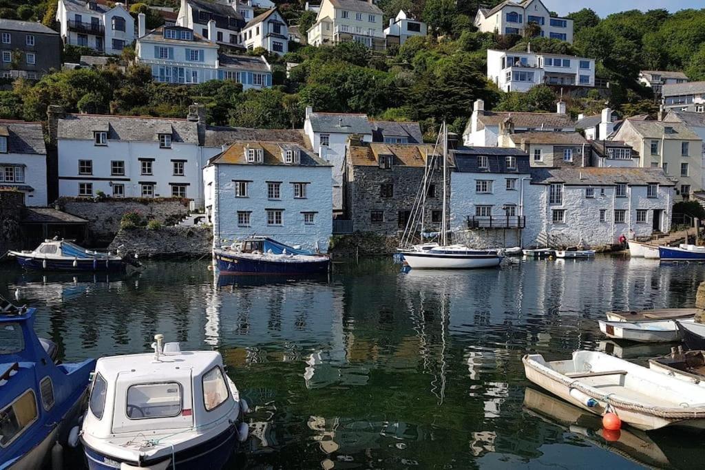 Bijou Coastal Apartment In Polperro With Hot Tub Onsite Parking Downhill Walk To Village Eksteriør billede